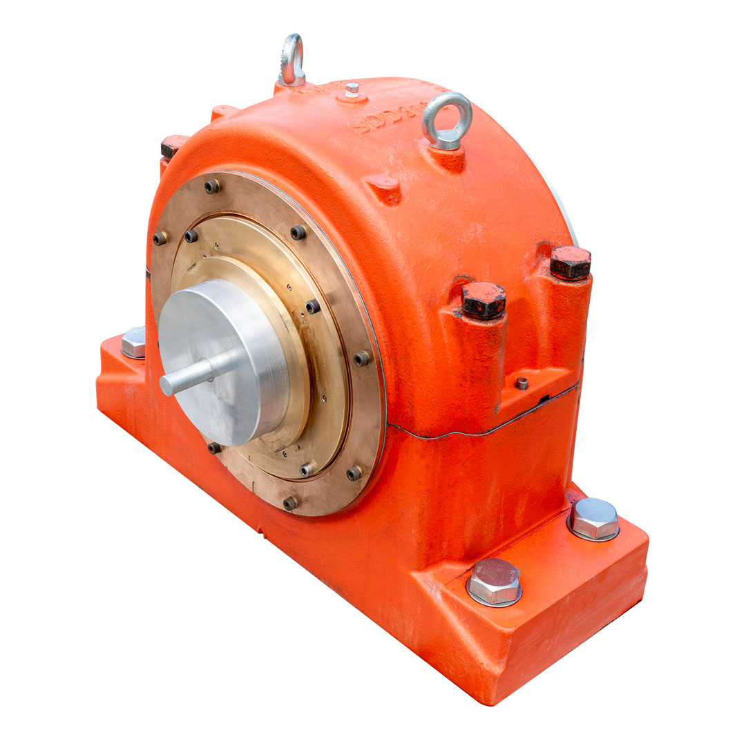 The bearing isolator installed on a plummer block