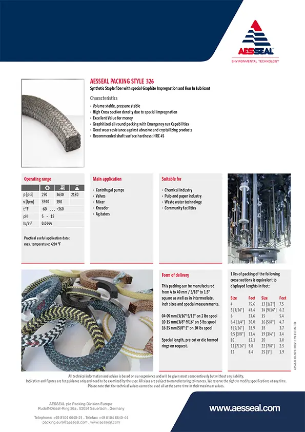 AES 326 Product Brochure