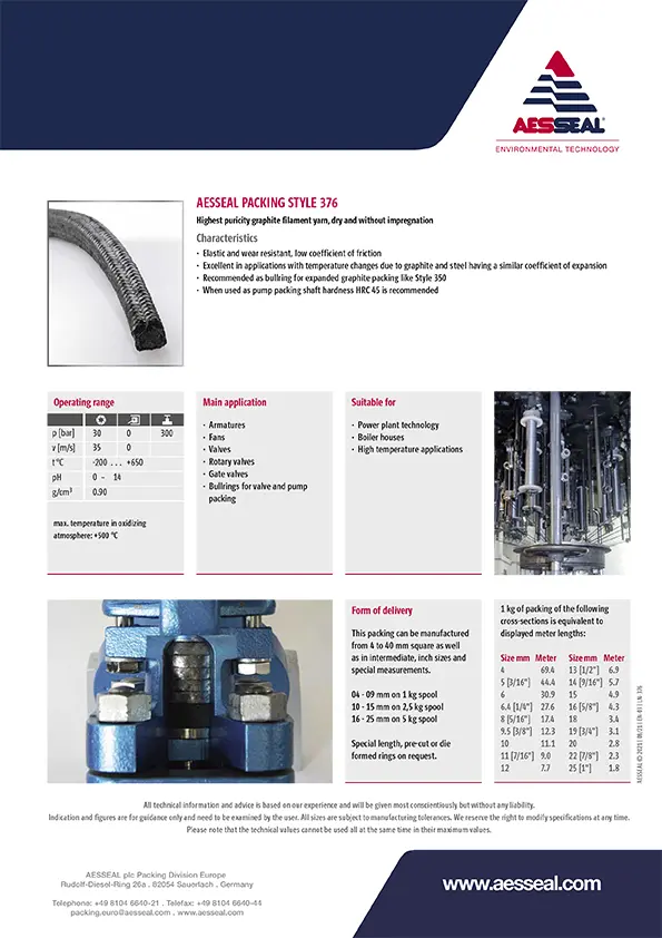 AES 376 Product Brochure