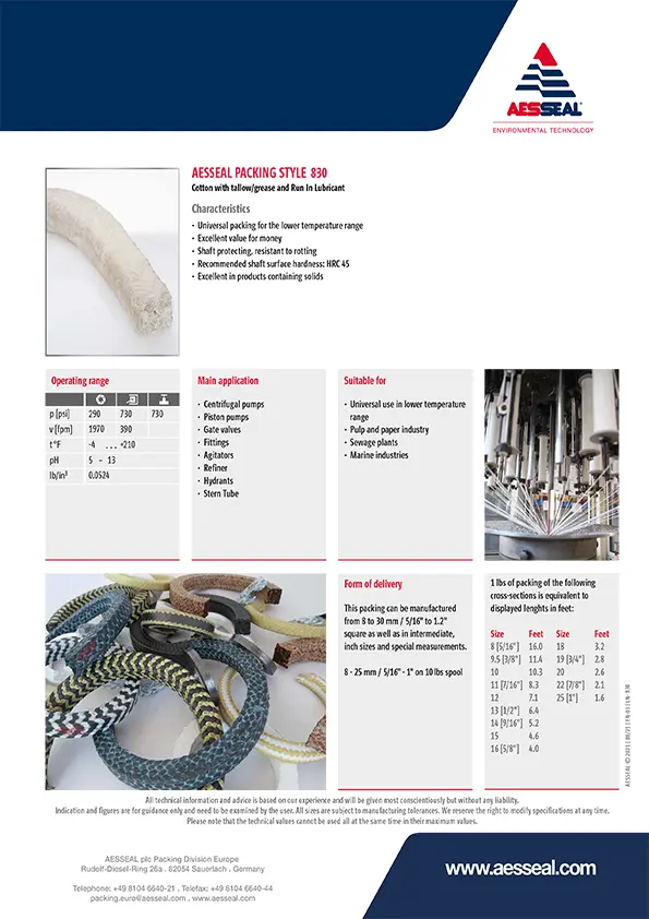 AES 830 Product Brochure