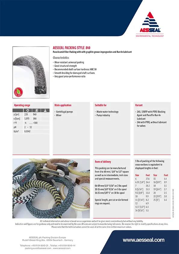 AES 840 Product Brochure