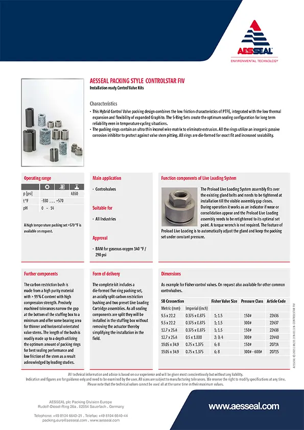 AES ControlStar FIV Product Brochure