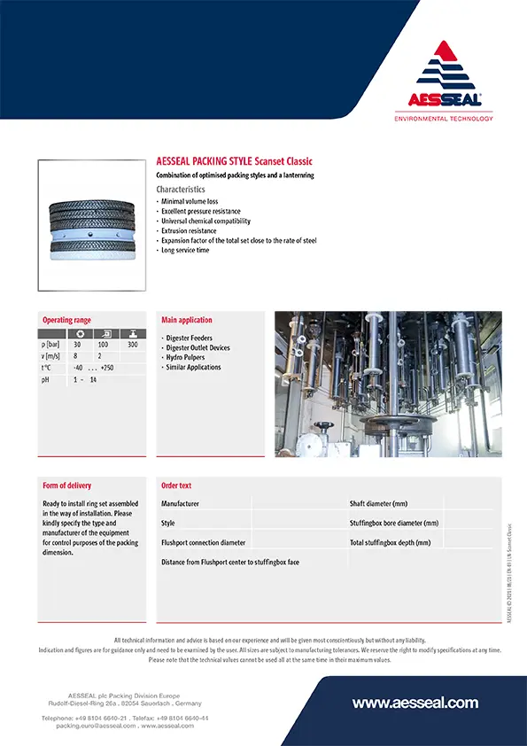 AES Scanset Classic Product Brochure