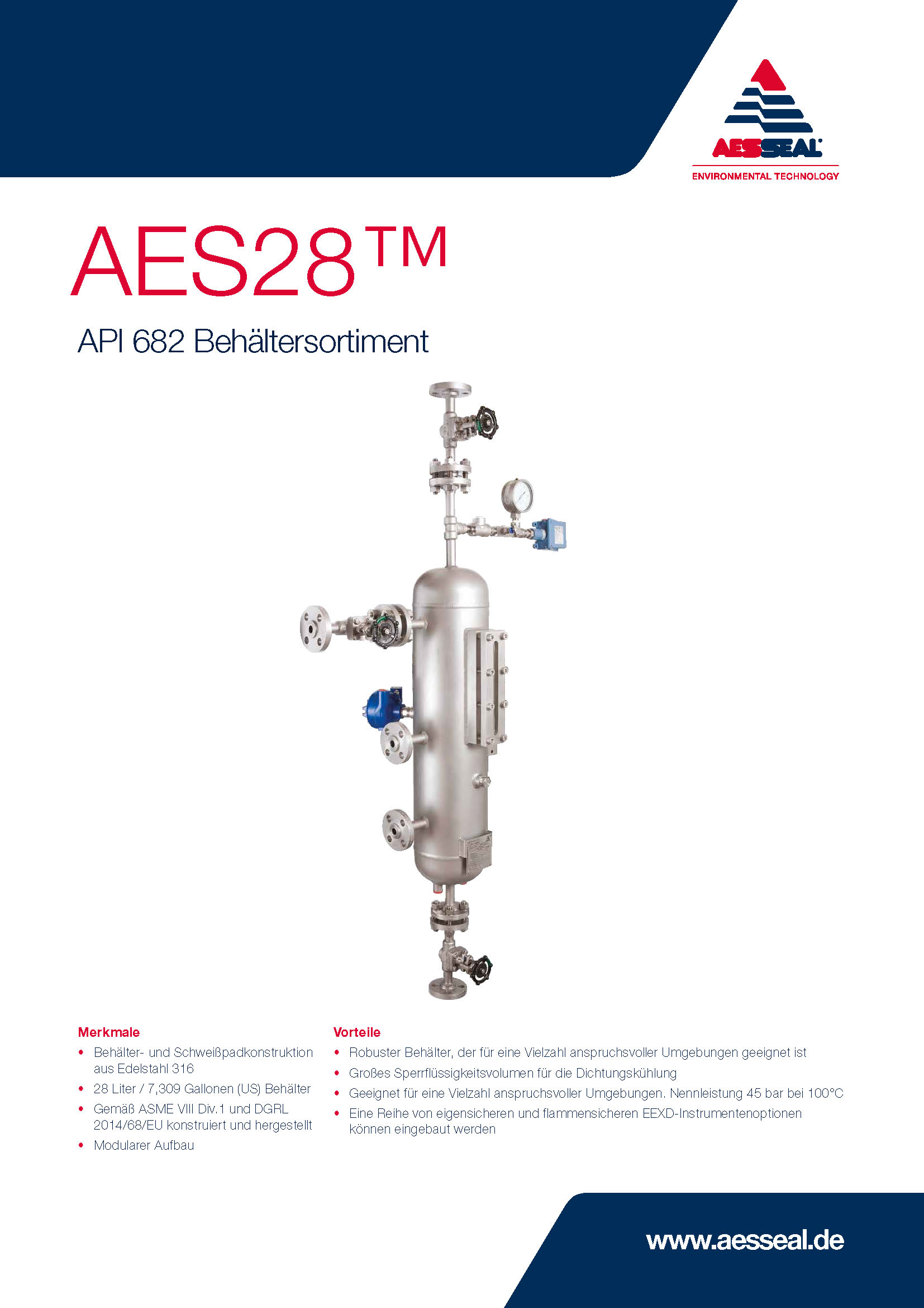 API 682 Behältersortiment