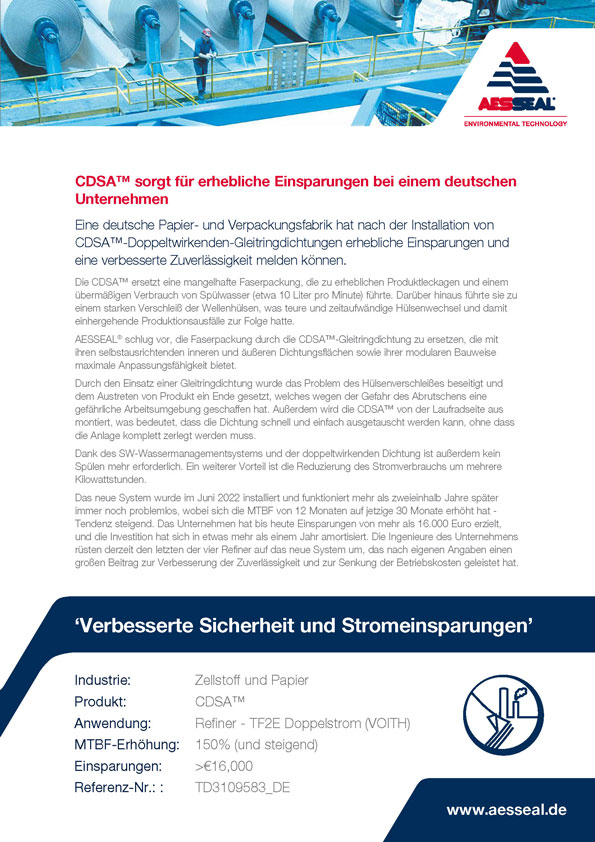 CDSA sorgt für erhebliche Einsparungen bei einem deutschen Unternehmen