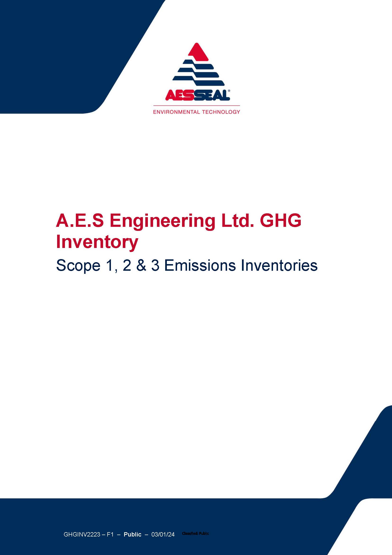 Cover image of Inventory Report for AES-Engineering
