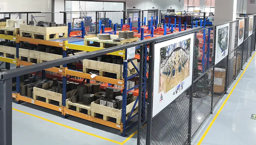 Storage facility at AESSEAL Ningbo.