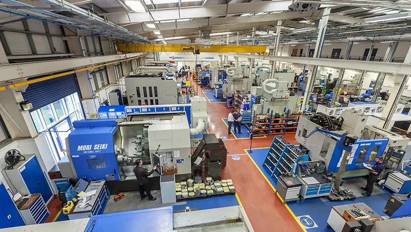 Factory floor at Rotherham headquarters.
