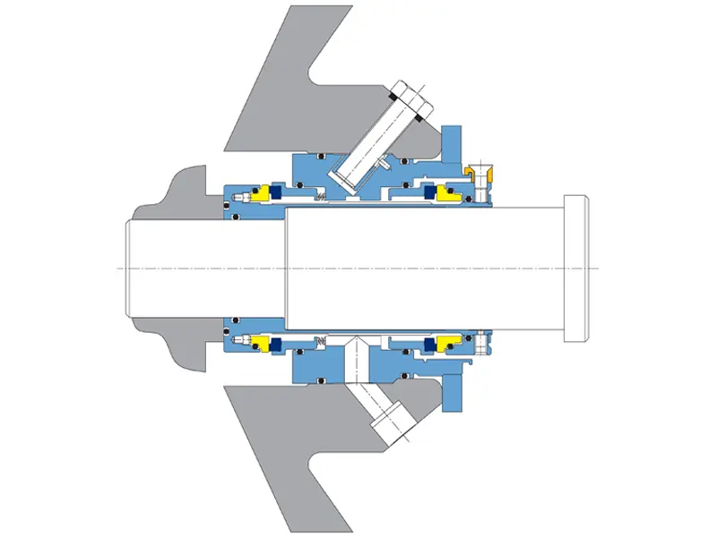 An internal diagram view of the AGCD mechanical seal.