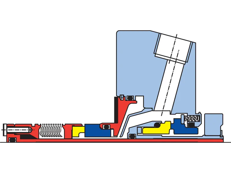 An internal diagram view of the BDFC mechanical seal.