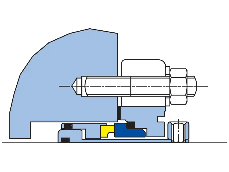 An internal diagram view of the Convertor II mechanical seal.