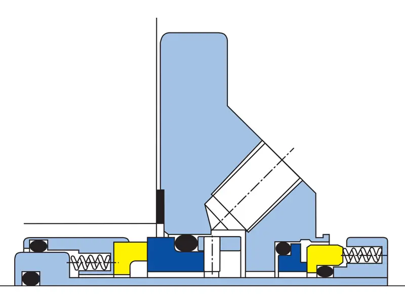 An internal diagram view of the CURE mechanical seal.