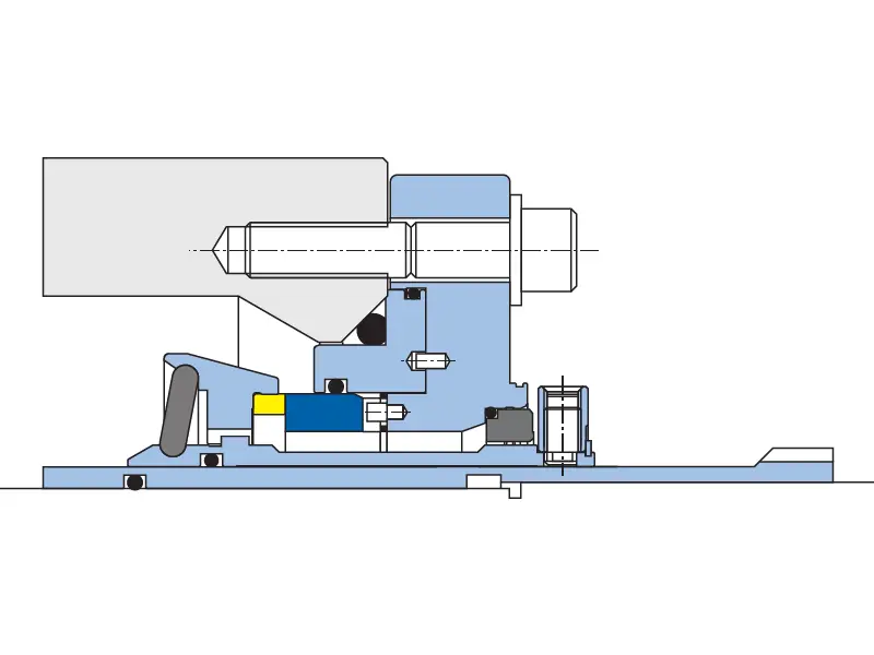 An internal diagram view of the CVSD-R mechanical seal.