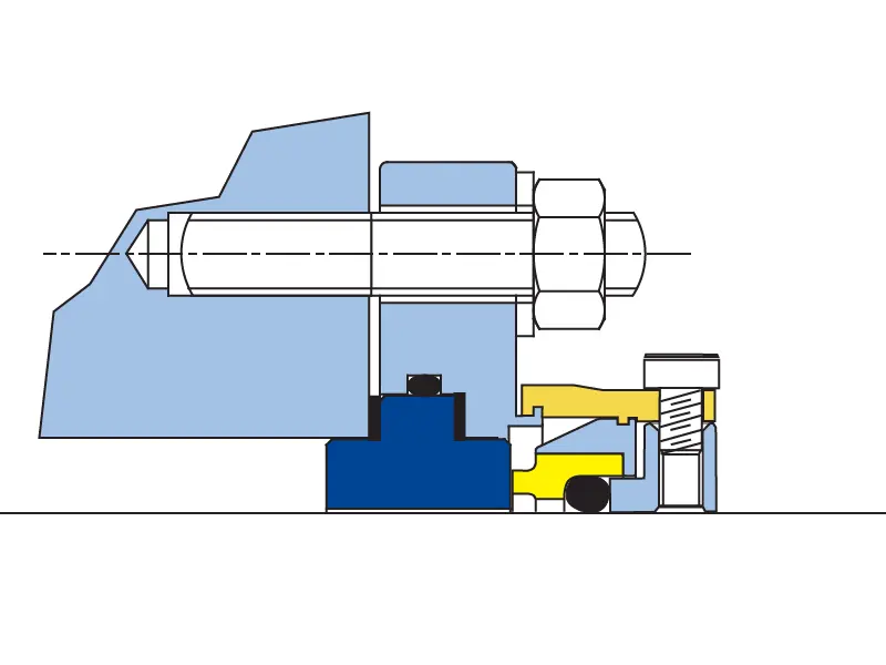 An internal diagram view of the ESM mechanical seal.