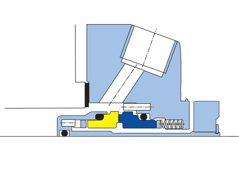 An internal diagram view of the Small SMSS mechanical seal.