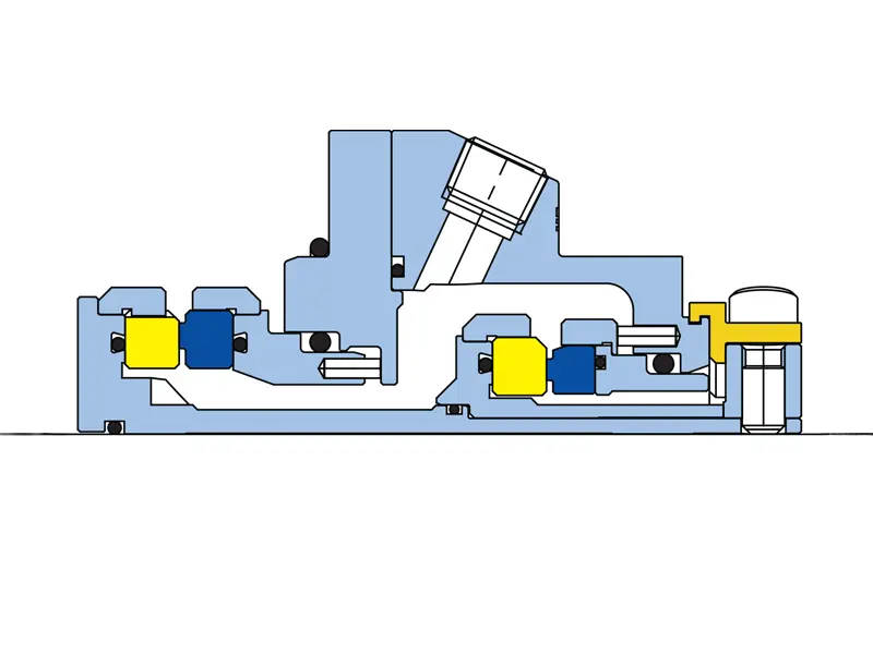 An internal diagram view of the TPDS mechanical seal.