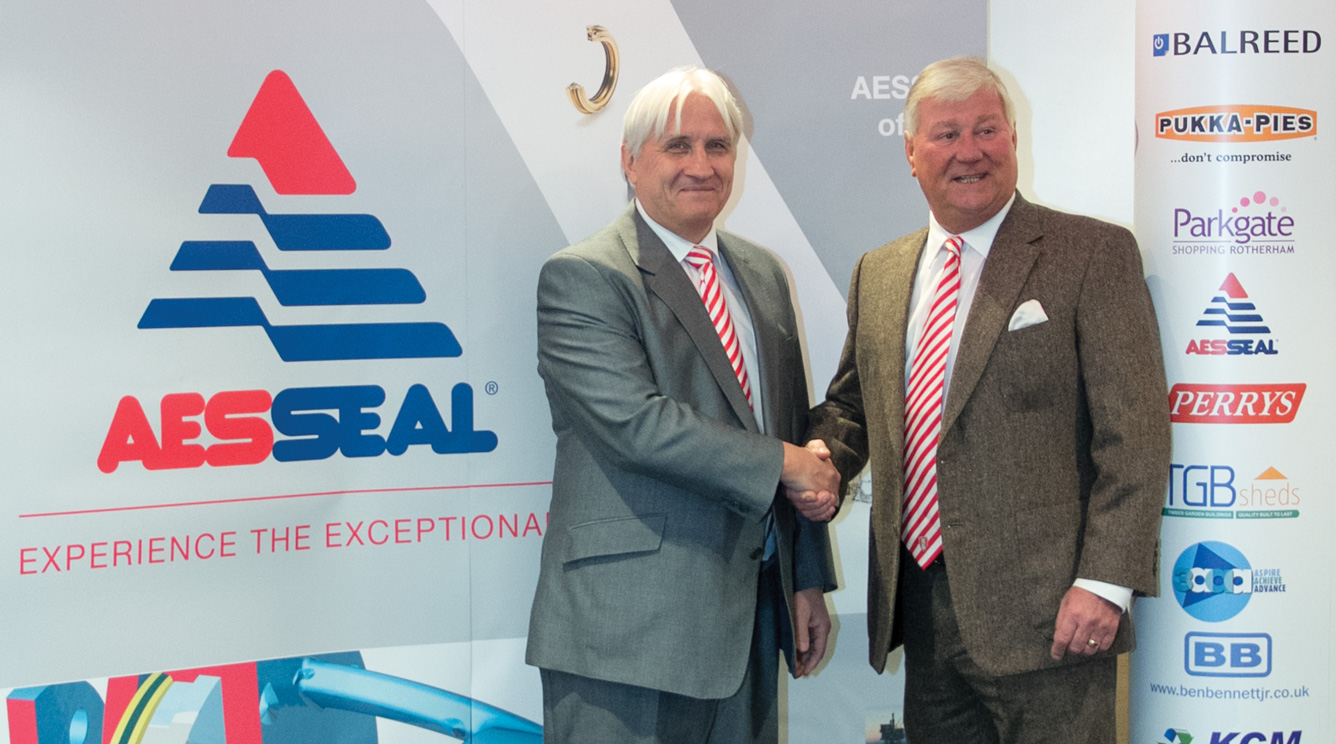 Chris Rea, Group Managing Director of AESSEAL & Rotherham United Chairman Tony Stewart