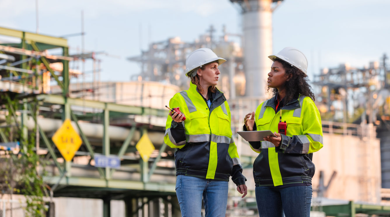 Engineers Using Technology for Inspection