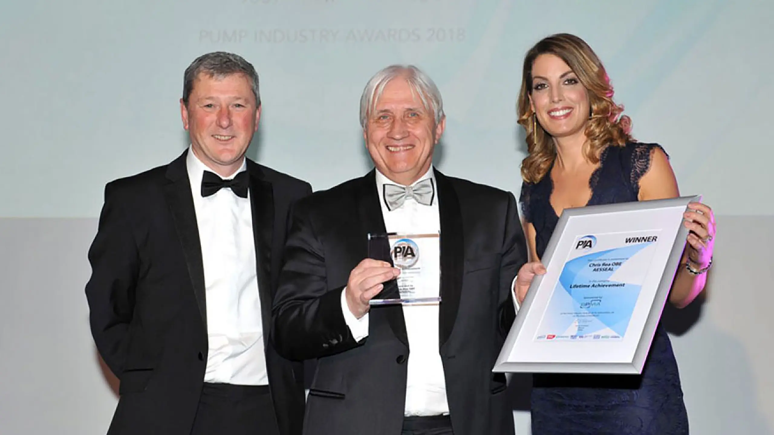 Chris Rea accepts the BPMA Lifetime Achievement award.