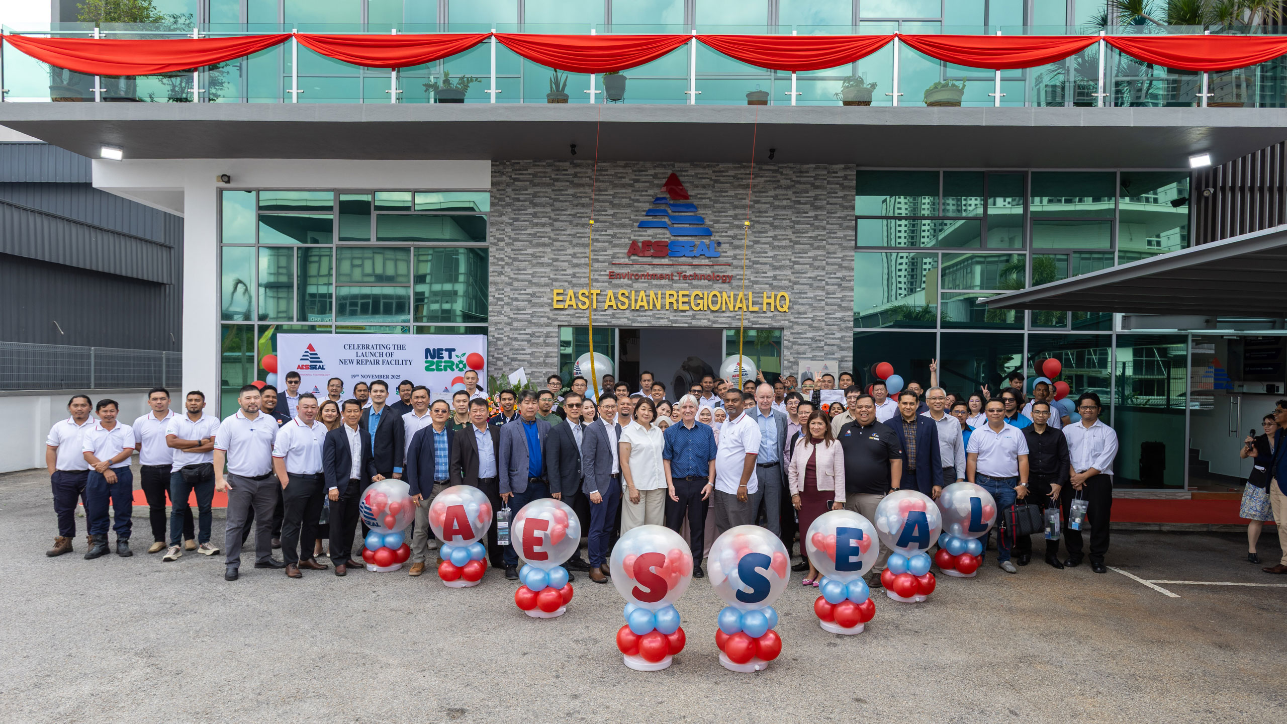 Employees outside AESSEAL East Asian Regional HQ