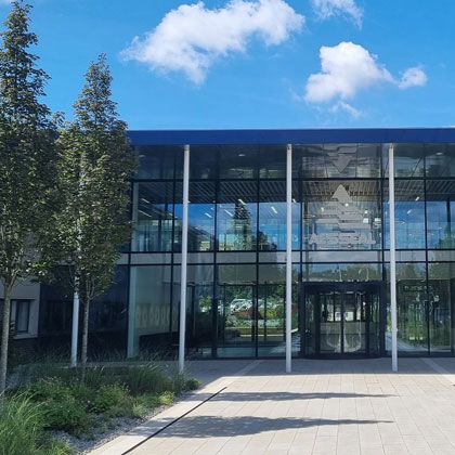 Entrance to the Mill Close Headquarters