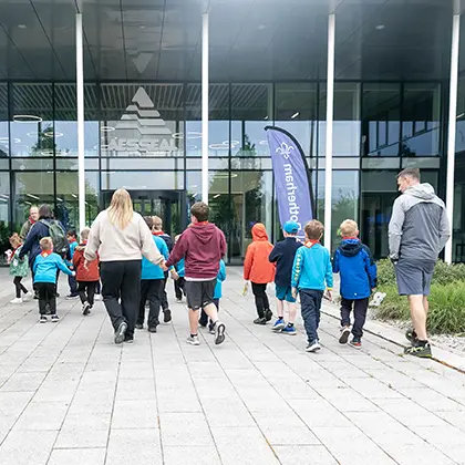 Squirrells and Beavers arrive at the AESSEAL Treewalk