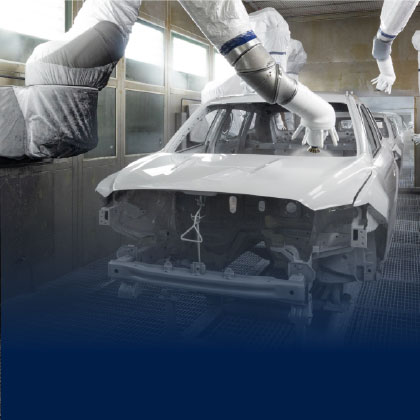 Car production line.