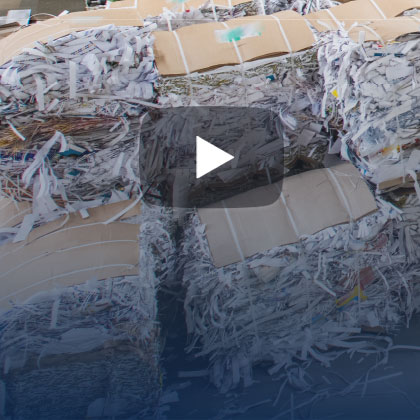 Shredded paper stacks