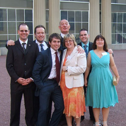 Seven representatives from the AESSEAL group of companies visit Buckingham Palace