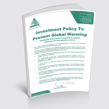 Investment Policy to global warming document