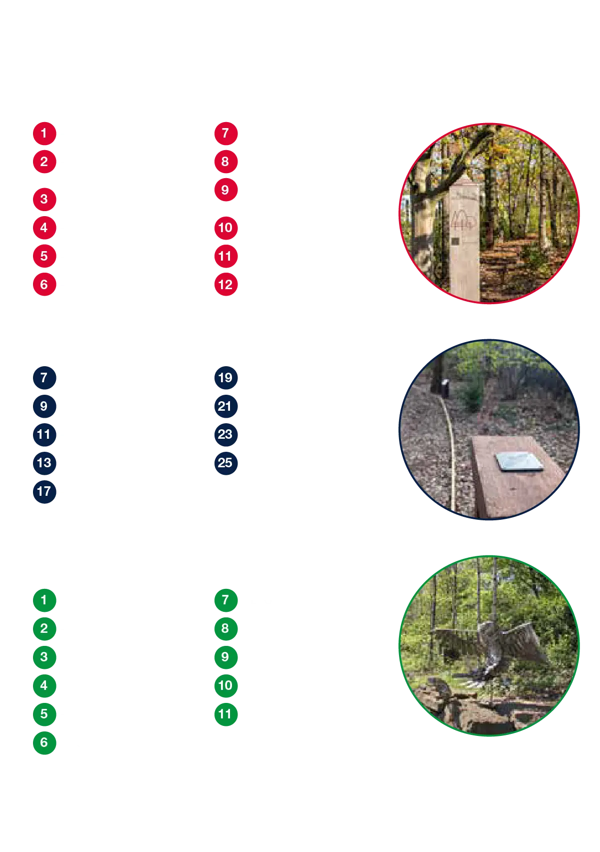 Legend for Tree Walk Map